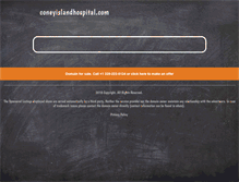 Tablet Screenshot of coneyislandhospital.com